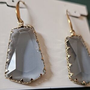Elegant Gold and Silver Drop Earrings